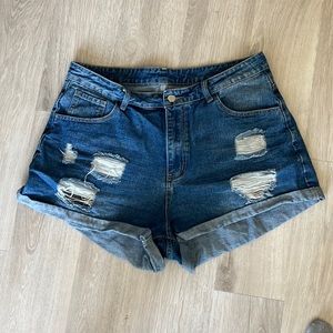 Denim shorts